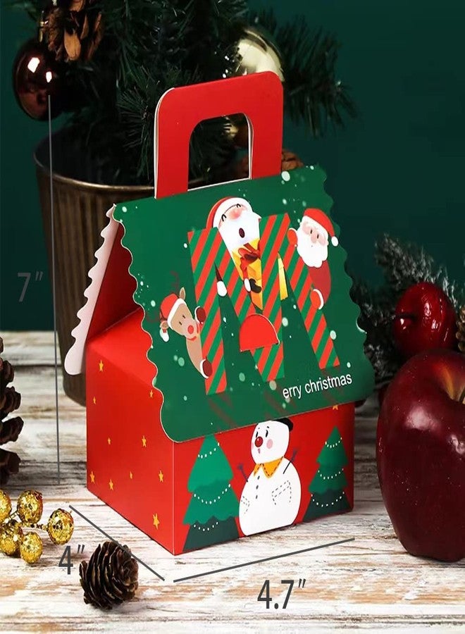 Suponey Christmas Gift Boxes,12pcs Christmas Treat Boxes Santa Candy Box Xmas Party Favor Box for Holiday Gift Wrapping Home Decoration - Image 2